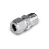5/16 in. Tube x 1/2 in. NPT - Male Connector - Double Ferrule - 316 Stainless Steel Tube Fitting - Tube End View