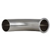 3 in. Polished 90° Clamp x Weld Elbow - L2CM - 316L Stainless Steel Sanitary Butt Weld Fitting (3-A) View  2 Bottom