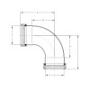 Line Drawing: 1/2 in. Press x 1/2 in. Press - 90 Degree Elbow (EPDM) - Carbon Steel Press Fitting - Fig. SP790
