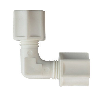 Compression Tube Fittings Poly Union Elbows 1/4"