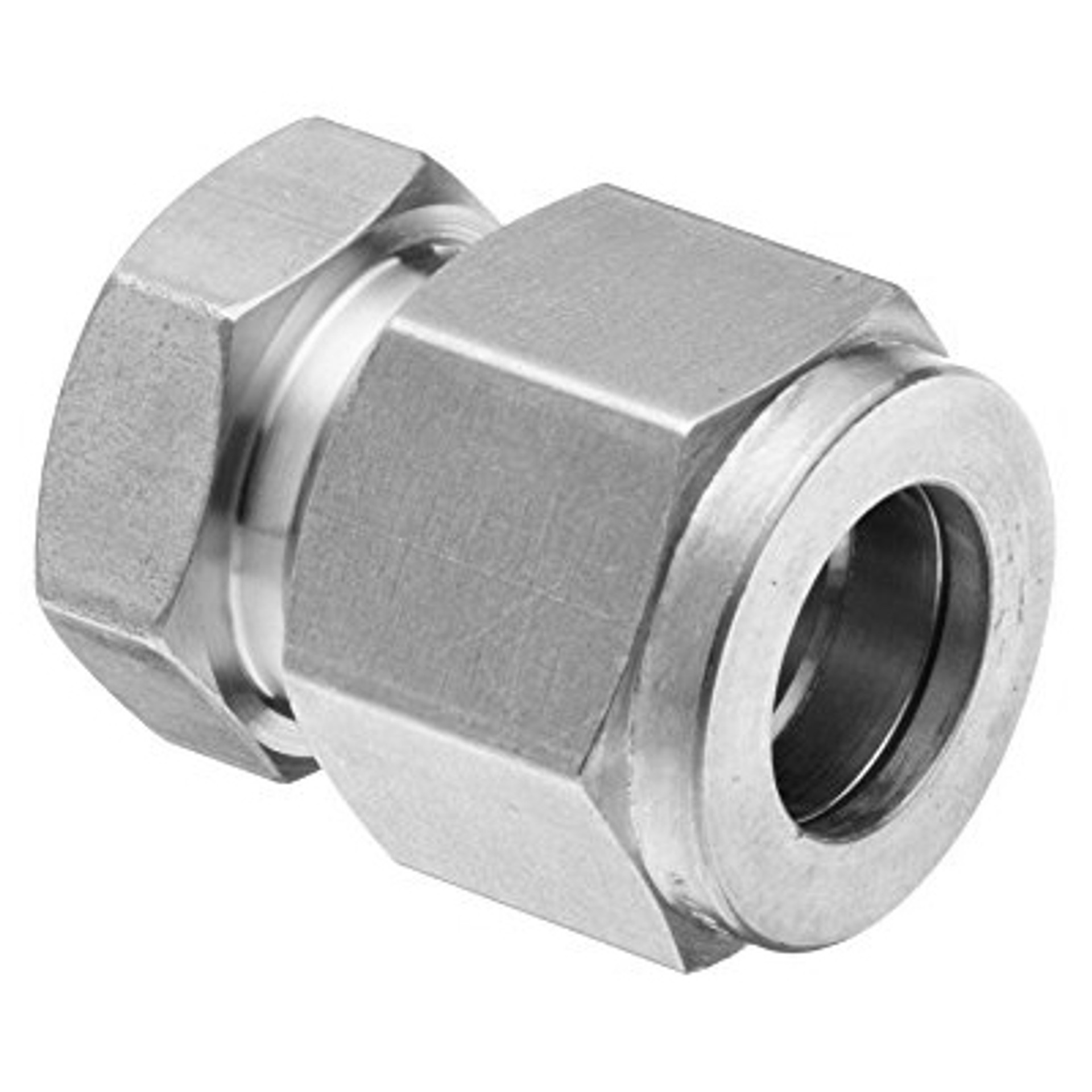 Stainless Steel Tube Fittings Cap Double Ferrule 3/8"