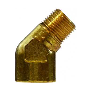 Solid Brass 90-Degree Street Elbow Fitting - 3/8" NPT Male X Female (FST66E)