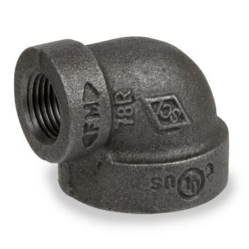 Cast Iron Pipe Fittings 90° Elbows, 2" NPT 125