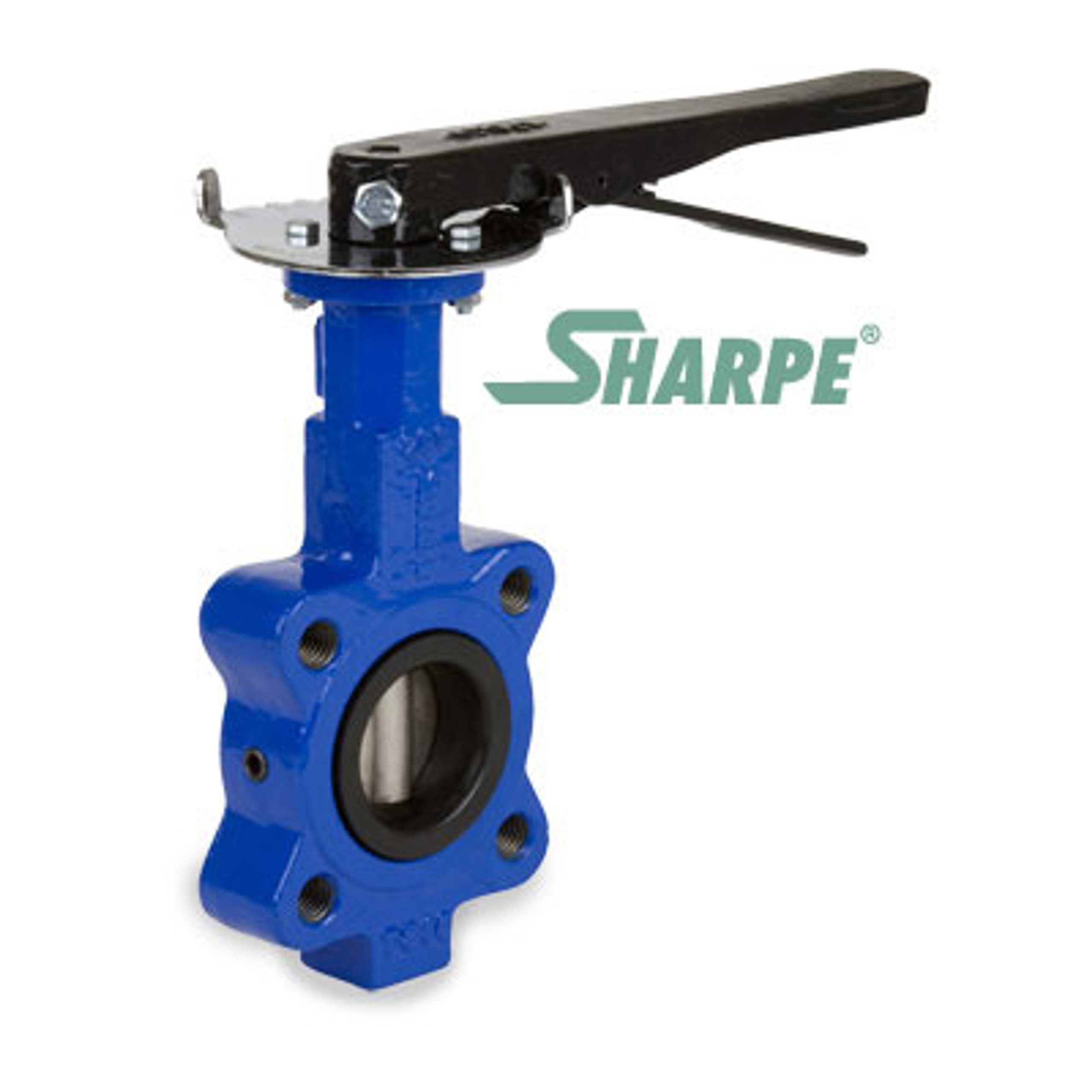 Sharpe Lug Style Butterfly Valves 6" 200 PSI 10 Position Lever