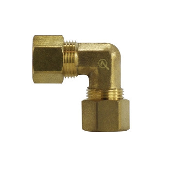 Lead Free Brass Compression Fittings Union Elbows 7/8" T O.D.