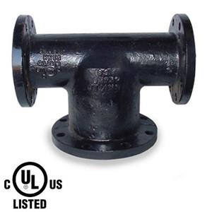 4 in. x 6 in. Bull Head Tee - 150 LB Ductile Iron Flanged Pipe Fitting