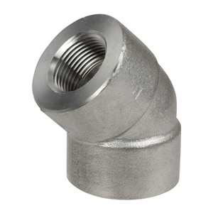 1/4 in. Threaded NPT 45 Degree Elbow 316/316L 3000LB Stainless Steel Forged Pipe Fitting