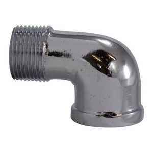 1/2 in. 90 Degree Street Elbow, Chrome Plated Lead Free Brass Pipe Fitting, AB 1953