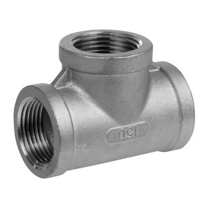 2 in. NPT Threaded - Tee - 150# Cast 304 Stainless Steel Pipe Fitting