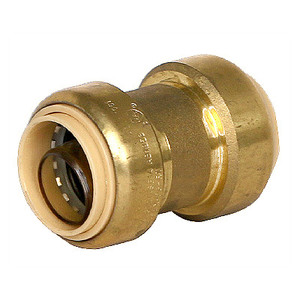 1 in. Coupling QuickBite (TM) Push-to-Connect Fitting, Lead Free Brass (Disconnect Tool Included)