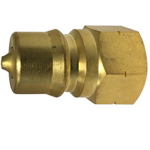 1/4 in. ISO-B Female Pipe Plug Quick Disconnect Hydraulic Adapter Brass