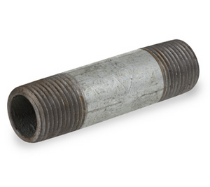 1/4 in. x 1-1/2 in. NPT Threaded - Schedule 40 Welded Carbon Steel - Galvanized Pipe Nipple