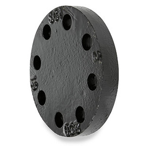 10 in. 300# Ductile Iron Black Blind Pipe Flange (AWWA C110 / ASME B16.42 Only*)