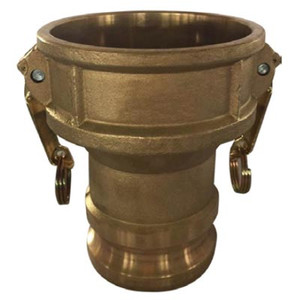 4 in. x 2 in. Female Coupler x Male Adapter,Type DA , Brass Camlock Fitting