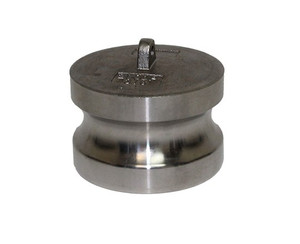 1-1/2 in. Type DP Dust Plug 316 Stainless Steel Camlocks (Male End Adapter)