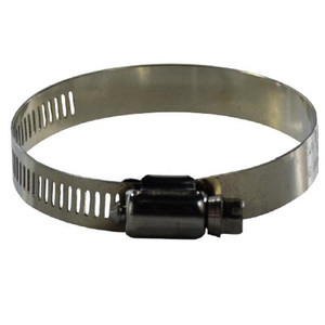 #44 Worm Gear Hose Clamp, 1/2 in. Wide Band, 301 Stainless Steel Band and Screw, 620 Series