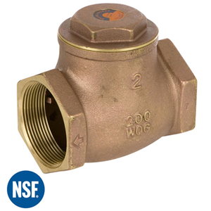 1-1/2 in. Lead-Free Cast Brass 200 WOG / 125 WSP Threaded Swing Check Valve - Series 9191L