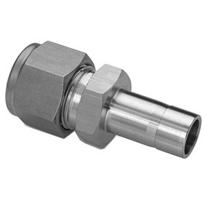 1/2 in. x 3/8 in. Tube O.D - Reducer Tube Stub Connector - Double Ferrule - 316 Stainless Steel Compression Tube Fitting