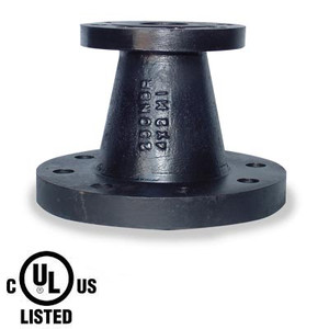 6 in. x 5 in. Concentric Reducer - 250 LB Ductile Iron Flanged Pipe Fitting