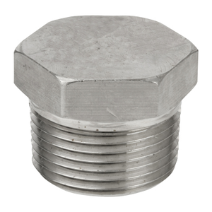 1-1/2 in. Threaded NPT Hex Head Plug 304/304L 3000LB Stainless Steel Pipe Fitting