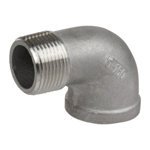 3 in. NPT Threaded - 90 Degree Street Elbow - 150# Cast 304 Stainless Steel Pipe Fitting