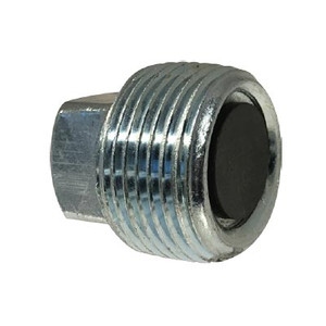 3/4-14 Magnetic Drain Plug, Steel, NPT Threaded