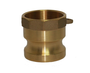 3 in. Male Adapter x Female NPT Thread - Type A Adapter - Brass Camlock Fitting