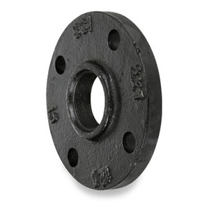 1-1/4 in. NPT x 2 in. NPS (6 in. O.D.) 150# Ductile Iron - Black Reducing Companion Flange (AWWA C110 / ASME B16.42 Only*)
