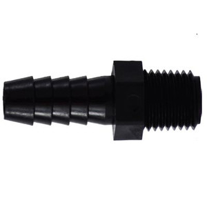 3 in. x 3 in. Hose Barb Adapters, Hose ID in. x MIP, Polypropylene Pipe Fitting, FDA & NSF Approved