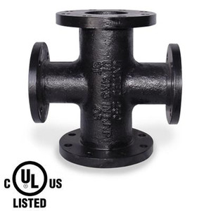 10 in. x 4 in. Reducing Cross - 150 LB Ductile Iron Flanged Pipe Fitting