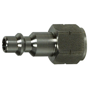 1/4 in. Female Plug, Stainless Steel, Universal Series,1/4 Industrial Interchange, Pneumatic Fittings