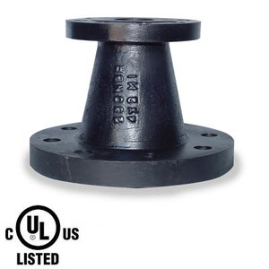 6 in. x 4 in. Concentric Reducer - 250 LB Ductile Iron Flanged Pipe Fitting