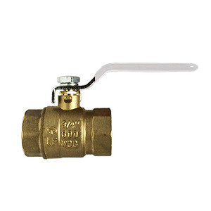 2 in. Female NPT Threaded - 600 WOG - Full Port Lead Free Forged Brass Ball Valve