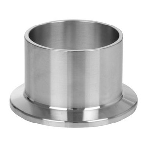 2-1/2 in. Tube OD - Weld x Clamp End - Long Weld Ferrule - 14AM7 - 316L Stainless Steel Sanitary Clamp Fitting (3A)