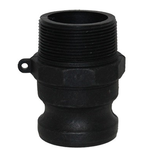 4 in. Type F Adapter Polypropylene Male Adapter x Male NPT Thread, Cam & Groove/Camlock Fitting