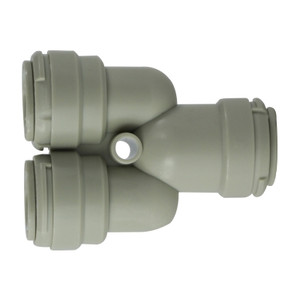 5/16 in. Tube OD 2-Way Divider, Plastic Push In Tube Fitting