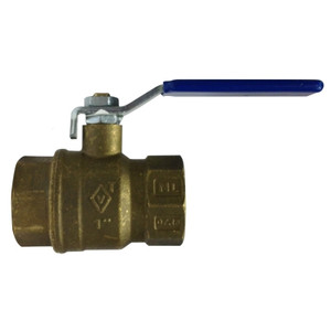 1-1/2 in. 600 WOG, Full Port, Italian Lead Free Forged Brass Ball Valve, FIP x FIP, CSA AGA