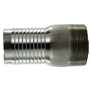 3/4 in. King Combination Nipple (KC), Thread x Hose Barb, 316 Stainless Steel