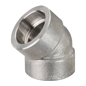 1-1/2 in. Socket Weld 45 Degree Elbow 316/316L 3000LB Forged Stainless Steel Pipe Fitting