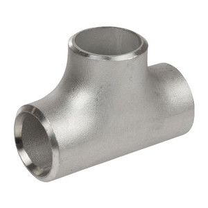 4 in. Straight Tee - Schedule 80 Welded - 316/316L Stainless Steel Butt Weld Pipe Fitting