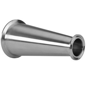 4 in. x 3 in. Concentric Reducer (31-14MP) 316L Stainless Steel Sanitary Clamp Fitting (3-A)