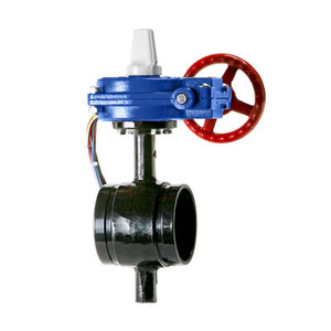 6 in. Ductile Iron Grooved Butterfly Valve BFV with Tamper Switch 300PSI UL/FM Approved - Supervised Closed