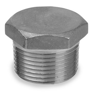 2 in. NPT Threaded - Hex Head Plug - 150# Cast 304 Stainless Steel Pipe Fitting