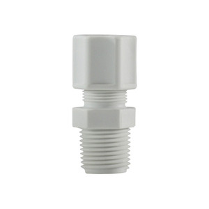 1/4 in. x 1/4 in. Compression x MIP, Polypropylene Compression Male Connector/Adapter, FDA & NSF Listed