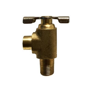 1/4 in. MIP x 3/8 in. (.38) ID Hose Bibb Needle Valve, Brass, Drain Cock, Lower, Industry No. 120