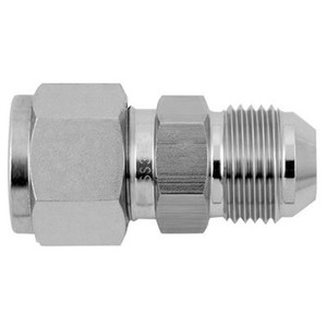 1/4 in. Tube O.D. x 1/4 in. Male AN - AN Union - Double Ferrule - 316 Stainless Steel Compression Tube Fitting