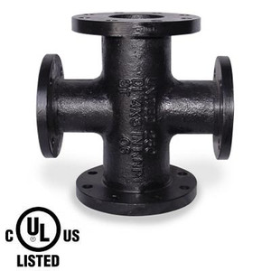 20 in. x 10 in. Reducing Cross - 150 LB Ductile Iron Flanged Pipe Fitting
