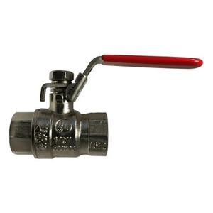 1/2 in. Nickel Plated, Stainless Steel Trim, Full Port Ball Valve, Locking Handle, 600 WOG, 150 PSI WSP, Workhorse Ball Valve Has Everything