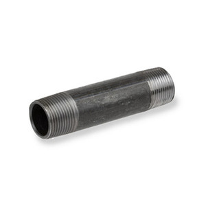 6 in. NPT x 5-1/2 in. Long - SCH 40 A53 Black Welded Carbon Steel Pipe Nipple