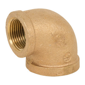 3 in. Threaded NPT 90 Degree Elbow, 125 PSI, Lead Free Brass Pipe Fitting